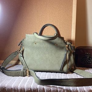 Free People green purse.